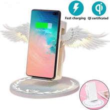 Load image into Gallery viewer, Angel Charger™ - Wireless Angel Wings Charger USB Fast Charge with Night Light